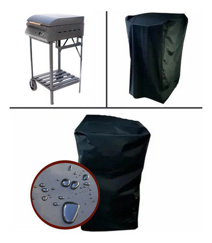 Funda Parrilla Angus Chica Base Lona Pesada 100% Impermeable 0