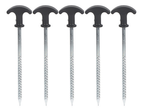 Estacas De Parafuso De Acampamento, 5 Peças De Aço Inoxidáve 0