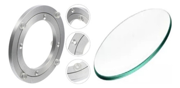 Bandeja Giratório De Prato Centro Para Mesa De Vidro 60 Cm 0