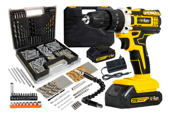 Parafusadeira Furadeira Impacto Tb21pw + Kit Brocas 300 Pçs 0