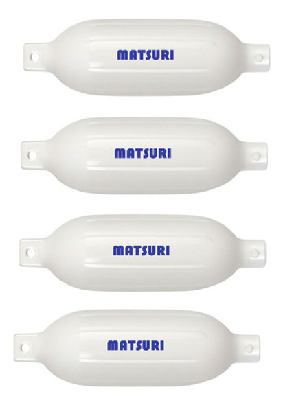 4 X Defensa Náutica Pvc G3 140 X 50mm - Branca Matsuri Barco 1 4 X Defensa Náutica Pvc G3 140 X 50mm - Branca Matsuri Barco 1