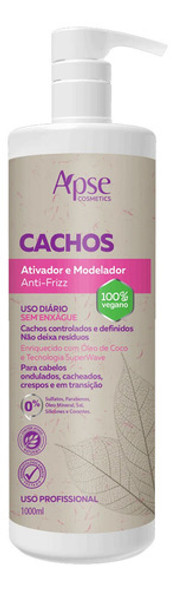 Ativador E Modelador Anti Frizz Cachos 1000ml Apse Cosmetics 0 Ativador E Modelador Anti Frizz Cachos 1000ml Apse Cosmetics 0