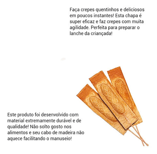 Forma Crepeira De Fogão Para Crepe Suiço Alumínio Resistente 1