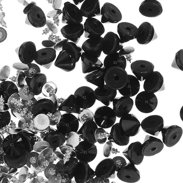 100 Peças De Rebites De Fabricação De Plástico, Roupas, Espi 1