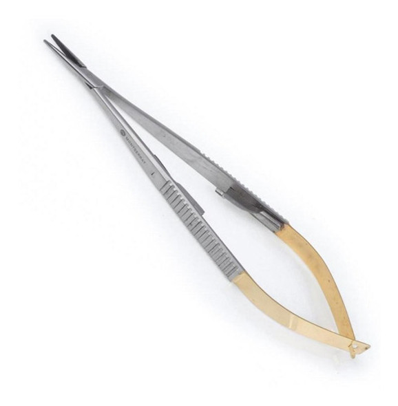 Porta Agulha Castroviejo C/ Trava Reto 14 Cm C/ Vídea 0 Porta Agulha Castroviejo C/ Trava Reto 14 Cm C/ Vídea 0