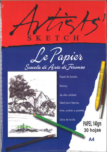 Bloc Artists Sketch 140g Le Papier Artist A4 30 Hjs 0