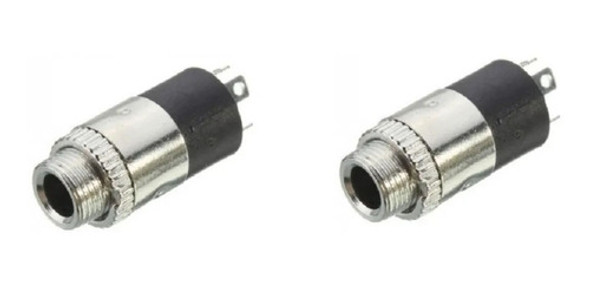 Conector Jack Miniplug Estereo 3.5 Mm Hembra Chasis- Pack X2 0