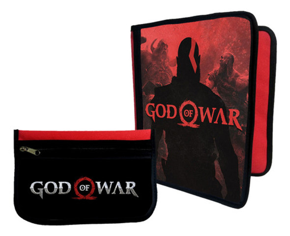 Combo Carpeta + Cartuchera God Of War #321 0 Combo Carpeta + Cartuchera God Of War #321 0