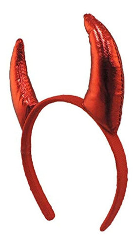 Diadema De Cuernos De Diablo Rojo 0