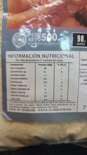 Rebozador Harina De Maiz Bajo Sodio Sin Tacc Doña Pacha 500g 1