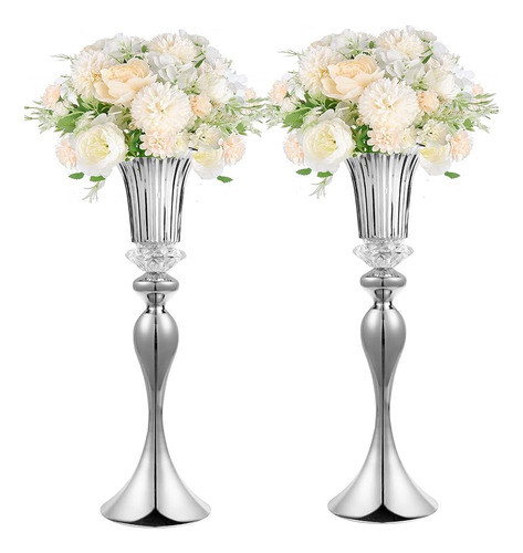Conjunto De 2 Decoraciones De Mesa Central De Flores Jarrone 0