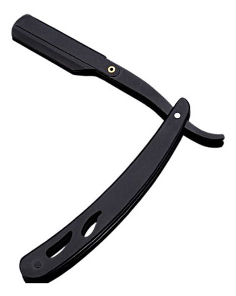 Navaja 3 Tres Cuerpos Barbero Negra Ideal Para Afeitar 0