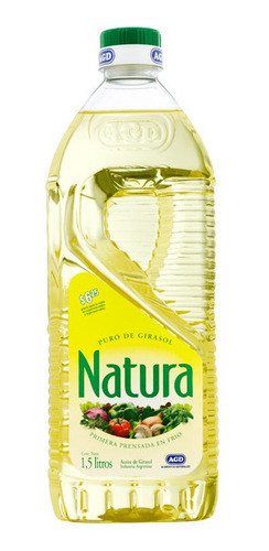 Pack X 6 Unid. Aceite  Girasol Pvc 1,5 Lt Natura 0