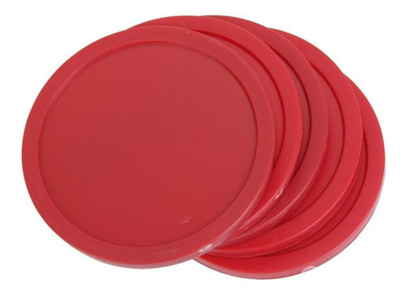 4 Unidades De Discos De Hóquei 82 Mm Disco Vermelho 0