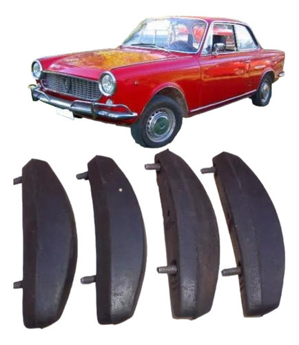 Fiat 1500 1600 Coupe Juego Uñas Degoma Paragolpes 0