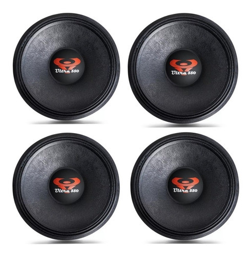 Kit 04 Reparos Energy P/ Falante Ultravox 12 550 4 Oh + Cola 0