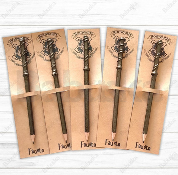 25 Lápices Souvenir Varitas Harry Potter - Personalizados 1 25 Lápices Souvenir Varitas Harry Potter - Personalizados 1