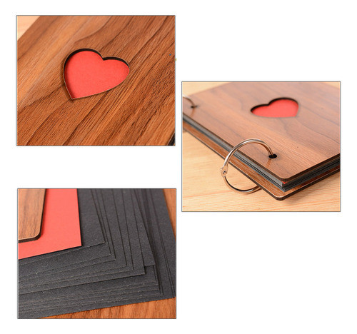 Álbum De Fotos, Álbum De Recortes, Polegadas. Capa, Heart Bo 1