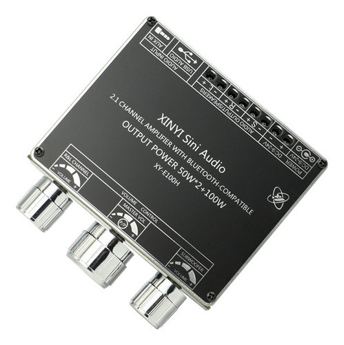Módulo De Placa Amplificadora De Áudio E100h 2.1 Canais 5.1 0