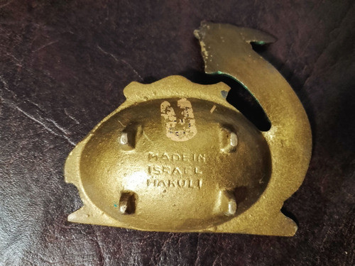Cenicero Antiguo De Bronce Camello Hakuli De Israel 1