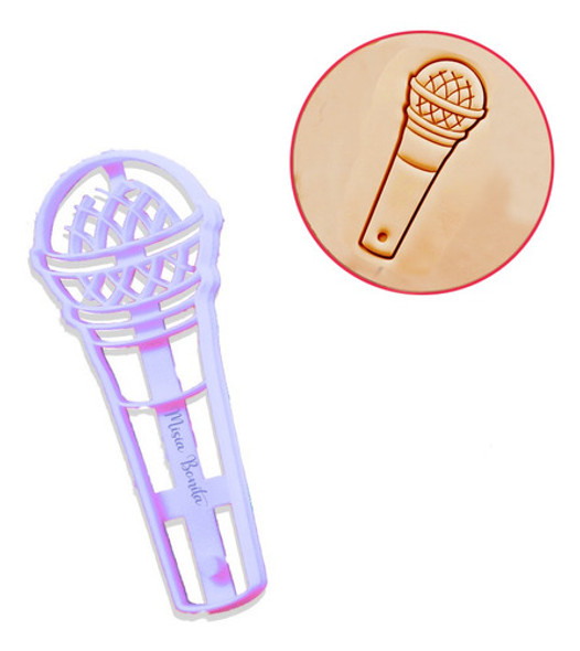 Microfono Cortantes Masa Fondant Molde Cantantes 0