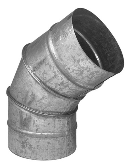 Curva Corrugada Chapa Galvanizada 8 / 20cm A 45º Zing 0