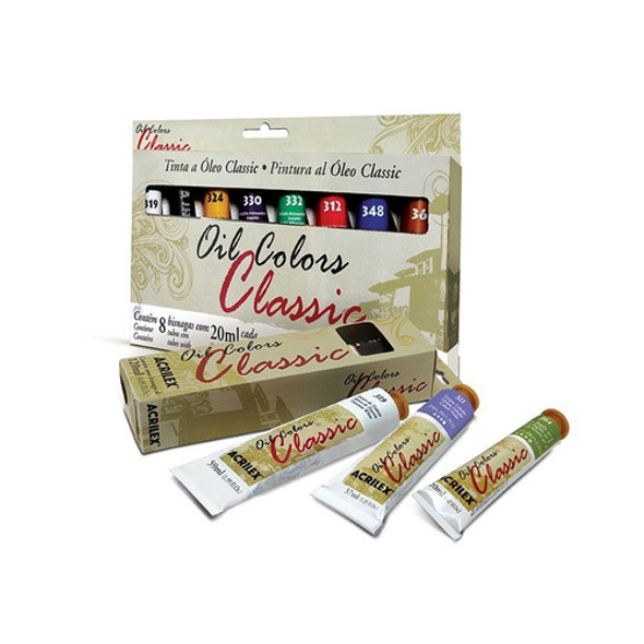 Kit 14 Tintas A Óleo Oil Colors Classic 20 Ml Acrilex 1