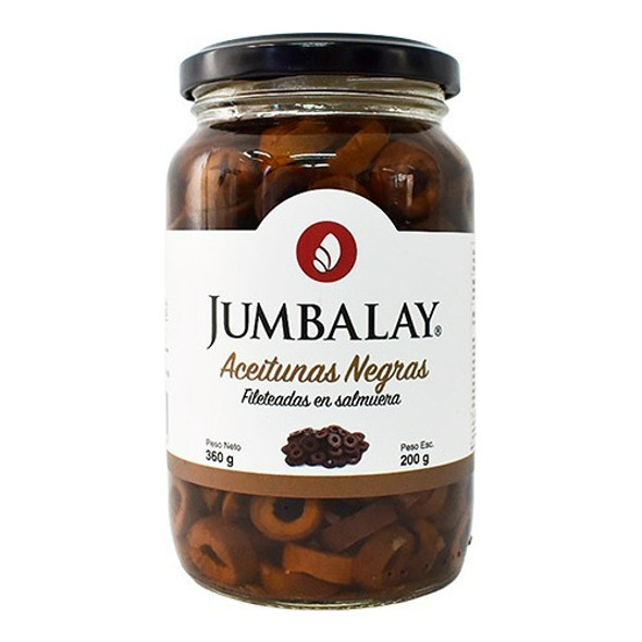 Aceitunas Jumbalay Negras Fileteadas X 360gr  X 6 Unidades 0 Aceitunas Jumbalay Negras Fileteadas X 360gr  X 6 Unidades 0