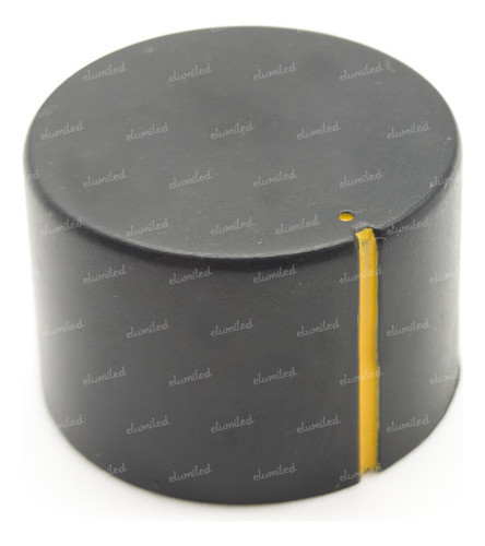 4 Perillas Potenciometro Amarilla 29mm X 20mm Eje Estriado 0