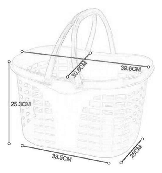Cesta De Armazenamento Com Alça, Cesta De Brinquedos Rosa 1