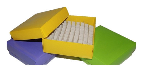 Caja Carton Para Freezer Tubos Eppendorf 81 Posiciones 0