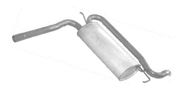 Caño De Escape Silenciador Trasero Fiat Strada 0