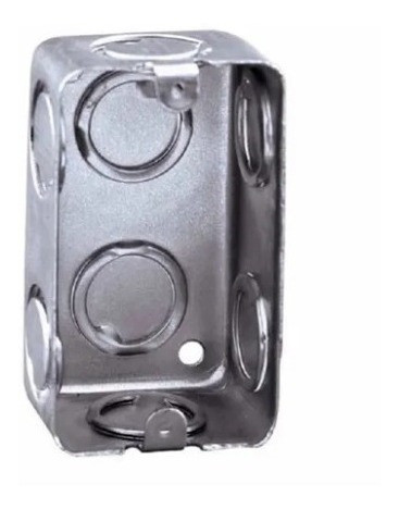 Caja De Chapa Rectangular Embutir Llave De Luz X 10uds - Stg 0