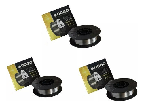 Alambre Flux 0,8mm Mig Sin Gas Rollo 0,5 Kg - Pack X3 Rollos 0