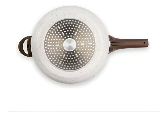 Brinox 4.2L Ceramic Pressure Cooker – Induction Compatible, Vanilla