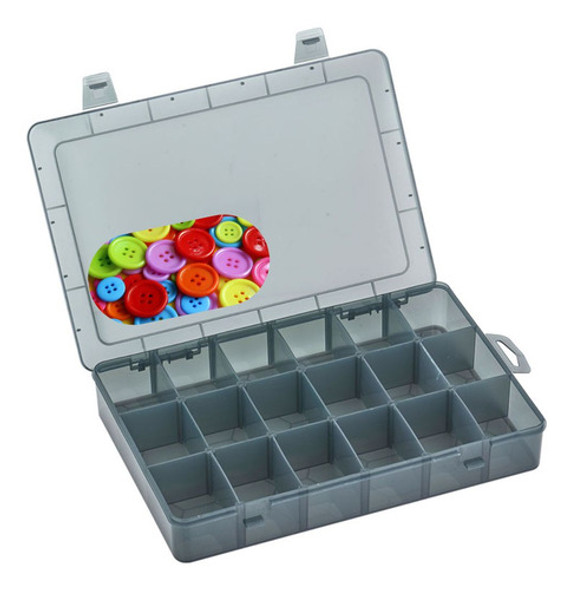 Costurero Organizador Plastico Rigido 18 Divisiones Moviles 0