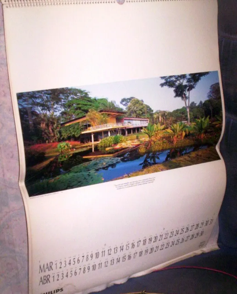 Burle Marx Philips Calendar 1992 – Used