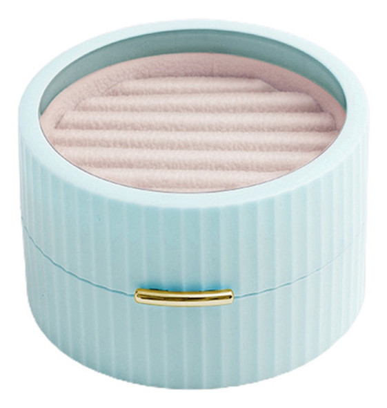 Caixa De Armazenamento De Joias, Tampa Acrílica Azul Pequena 0