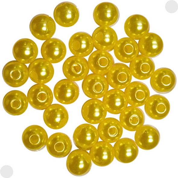 Perola Abs Inteira C/furo Amarelo 8mm 250gr 990 Pçs 0 Perola Abs Inteira C/furo Amarelo 8mm 250gr 990 Pçs 0
