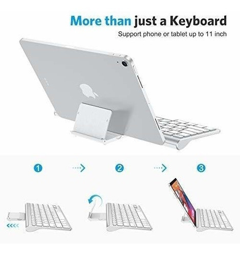 Teclado Para iPad (ver Compatibilidad En Descripcion) Blanco 1