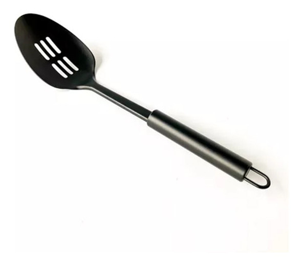 Cuchara Acanalada De Línea Acero Black 32x7cm 0
