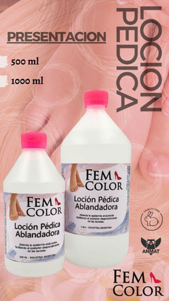 Locion Ablandadora Pedica 500ml X 12unid Podologia Femcolor 1