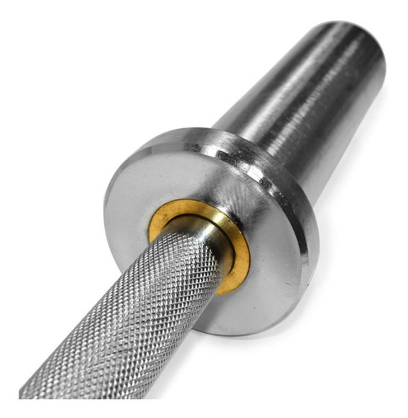 Barra 1,10 Olímpica Maciza Cromada Discos 50mm C/topes Gmp 1