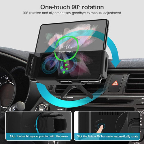 Hulyvic Z Fold 5 Portavasos De Montaje En Automóvil, Bobinas 1