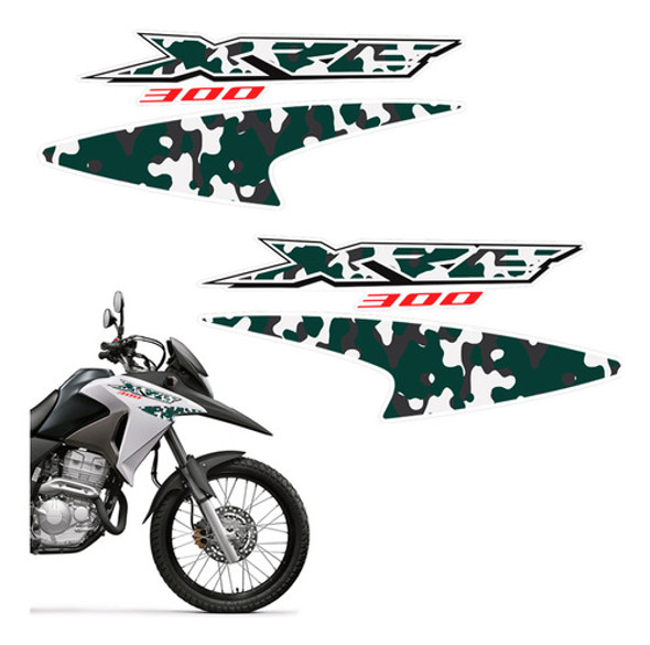 Camuflado Moto Xre 300 2016 Adesivo Do Tanque - Genérico 0