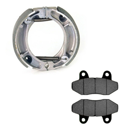 Kit Zapata Y Pastillas Freno Keller 110 Motos Franco 0