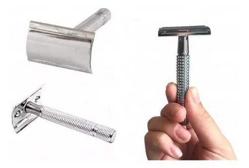 Máquina Afeitar Clasica Acero Inoxidable + Lámina. 0