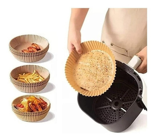Forma Papel Pra Airfryer Antiaderente 50 Unidades 1