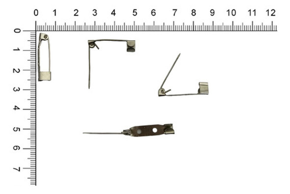 Base Prendedor 2,5 Cm X 50 Unis - Pines Bases Escarapelas 1