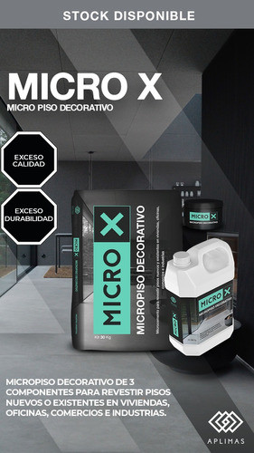 Microcemento Micro-x Colores Varios X 29.4kg - No Pisokrete 1
